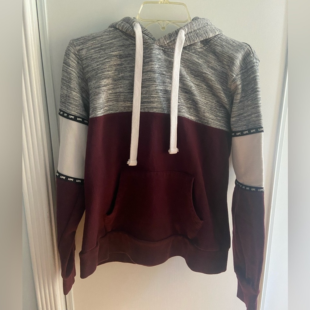 Reflex Grey and purple hoodie